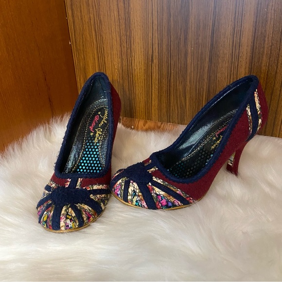 Irregular Choice Shoes - BNWOT Irregular Choice women’s Union Jack floral stiletto high heels size 39